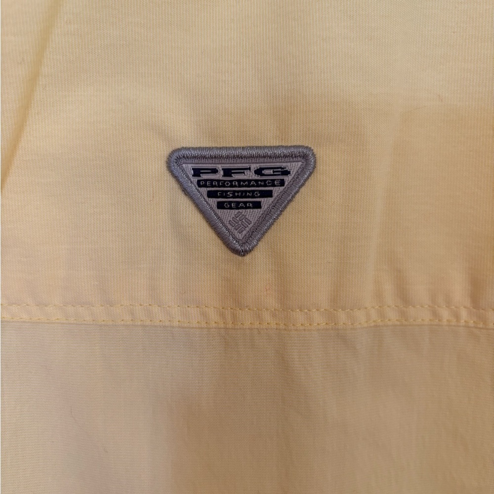 Columbia Fishing PFG Longsleeve Shirt Women’s Size Small Yellow Button Outdoor - Picture 5 of 10